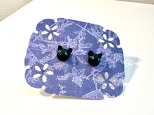 Load image into Gallery viewer, Fashion Jewelry Earrings - Black Cat
