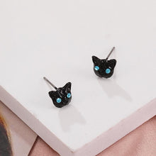 Load image into Gallery viewer, Fashion Jewelry Earrings - Black Cat
