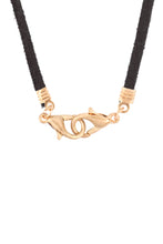 Load image into Gallery viewer, Mask Holder Leather Necklace - Black
