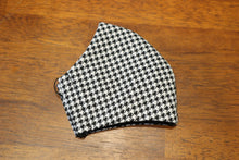 Load image into Gallery viewer, Handmade Fabric Face Mask Covering - Houndstooth
