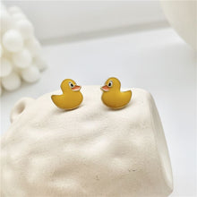 Load image into Gallery viewer, Kawaii Earrings Cute Little Duck
