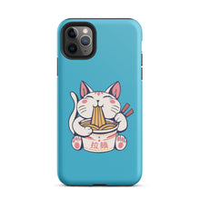 Load image into Gallery viewer, Protective iPhone case - Cat Noodles Blue
