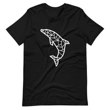 Load image into Gallery viewer, Unisex T-shirt - Dolphin Geometric Lines
